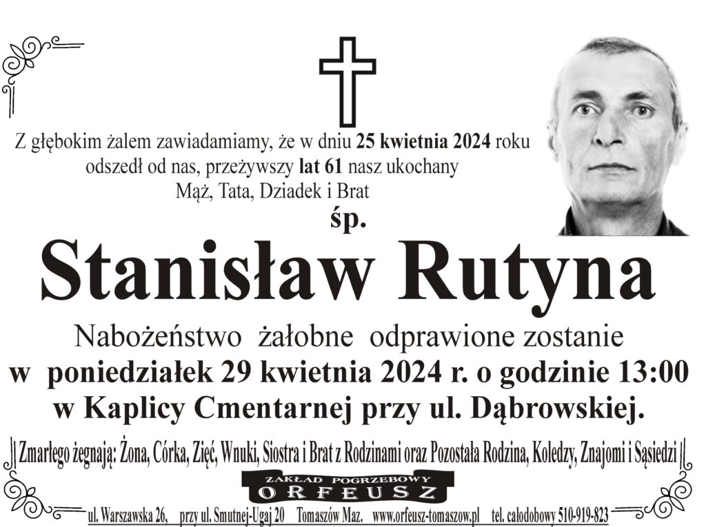 Read more about the article śp. Stanisław Rutyna