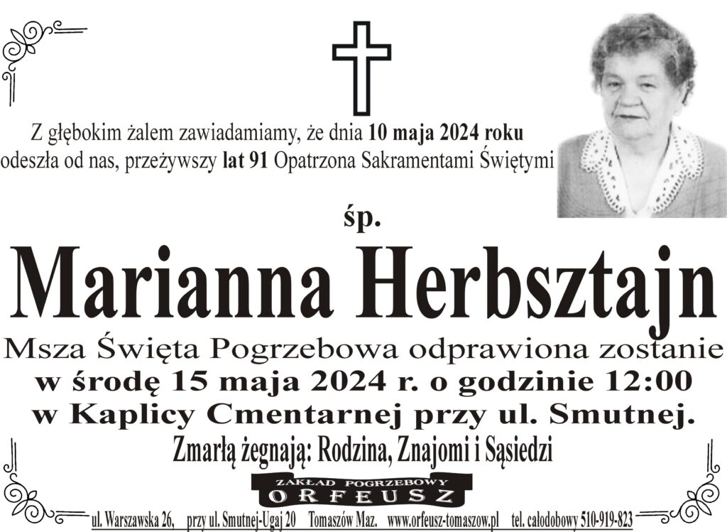 Read more about the article śp. Marianna Herbsztajn