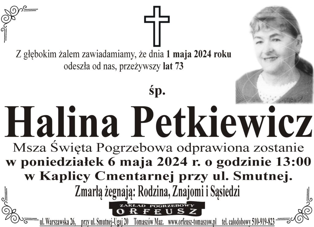 Read more about the article śp. Halina Petkiewicz