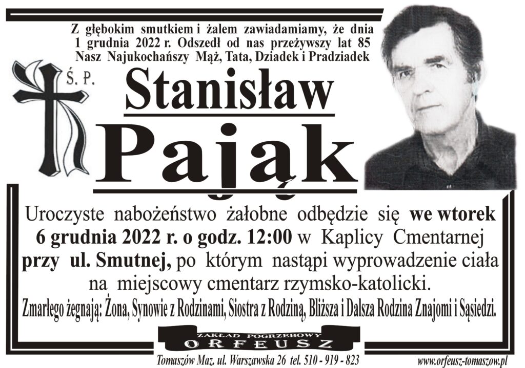 Read more about the article śp. Stanisław Pająk