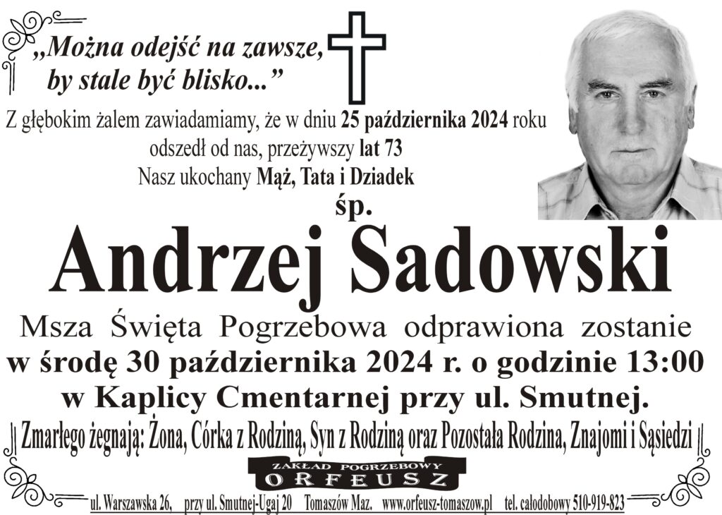 Read more about the article śp. Andrzej Sadowski