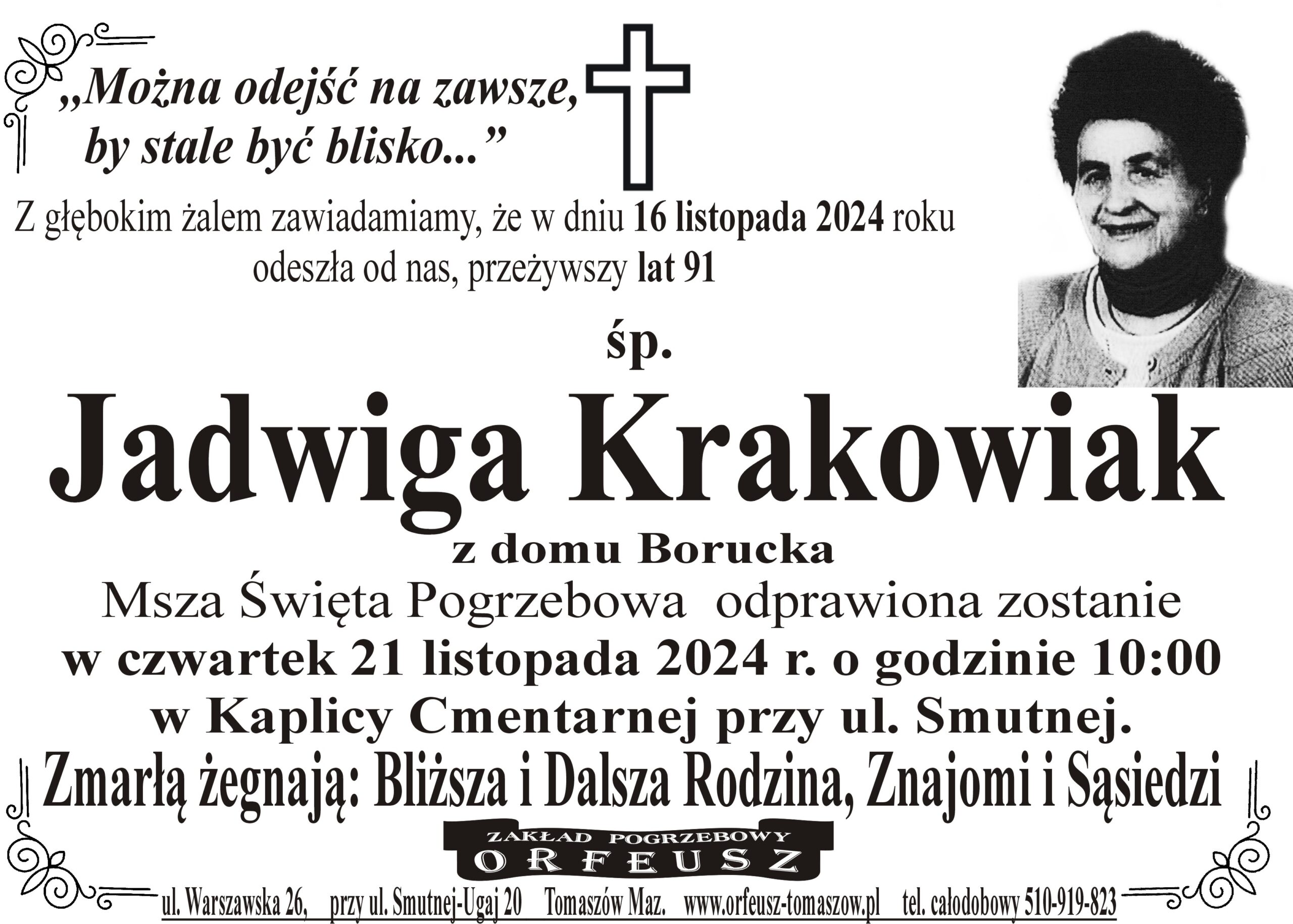 You are currently viewing śp. Jadwiga Krakowiak