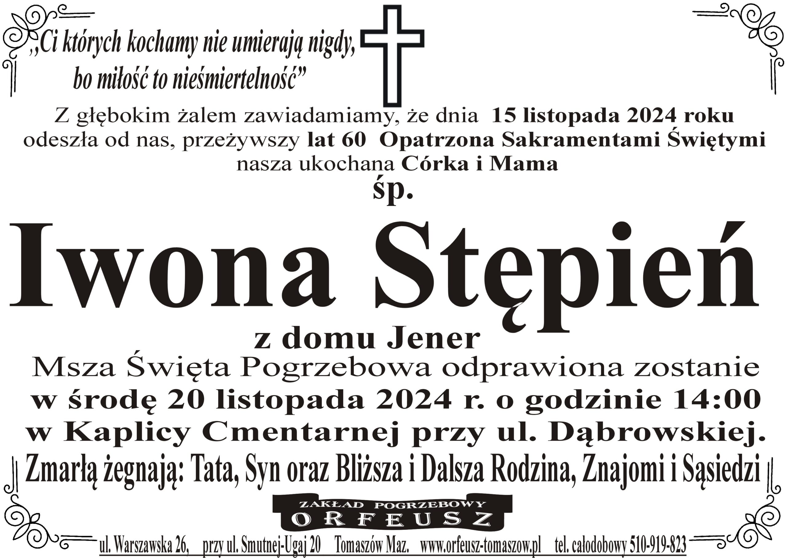 You are currently viewing śp. Iwona Stępień